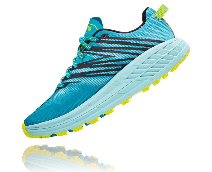 Hoka Australia One One Speedgoat 4 - Womens Trail Shoes Turquoise - MDVWU-8063